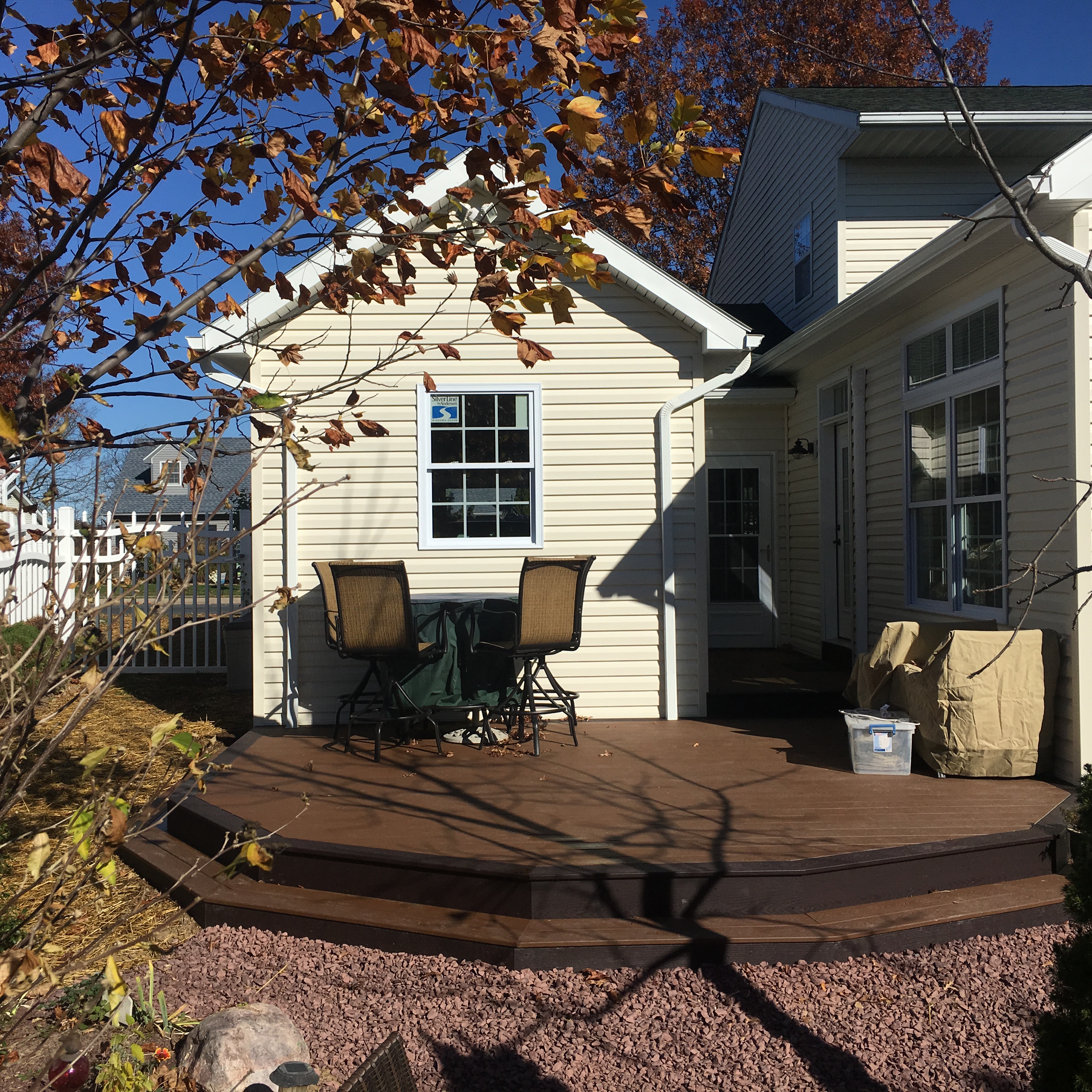 Sunroom Garage and Deck
